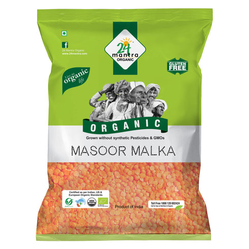 24 Mantra Organic Masoor Malka Dal